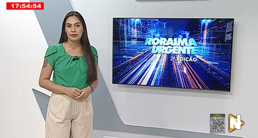 O Roraima Urgente desta segunda-feira, 25, foi apresentado por Isabela Bastos - Foto: Reprodução/Band Roraima