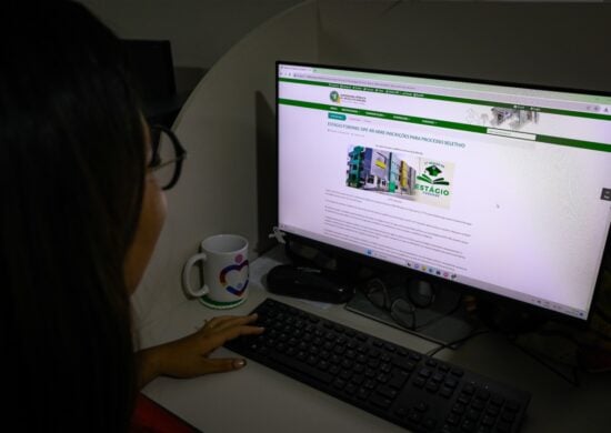 Site da DPE-RR onde os interessados podem se inscrever no estágio de direito - Foto: ASCOM/DPE-RR