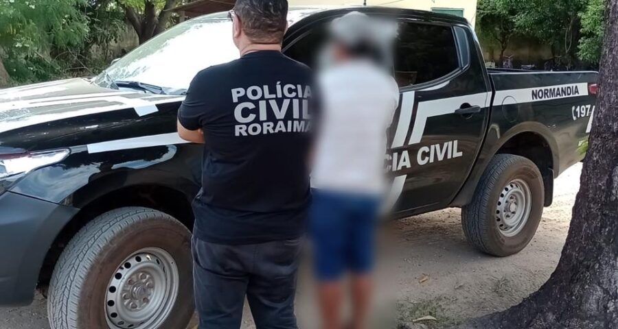 Indígena foi preso em Normandia pela Polícia Civil - Foto: PC-RR/Divulgação