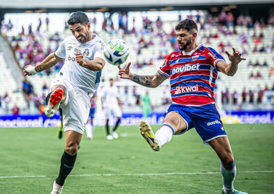 Partida entre Fortaleza x Gremio válido pela Vigésima quinta rodada do Campeonato Brasileiro realizado na Arena Castelao em Fortaleza, neste sábado (30) - Foto: Iago Ferreira/Agência O Dia/Agência O Dia/Estadão Conteúdo