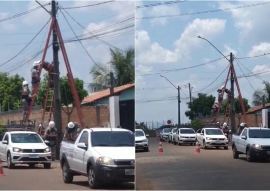 Colaborador da RR Energia é eletrocutado durante serviço em poste de iluminação