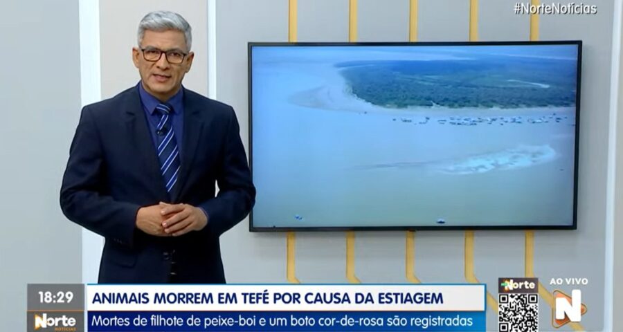 O Norte Notícias é apresentado por Valter Frota – Foto: Reprodução/TV Norte Amazonas