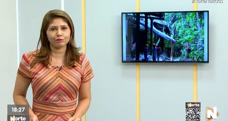 O Norte Notícias é apresentado por Mariana Rocha – Foto: Reprodução/TV Norte Amazonas