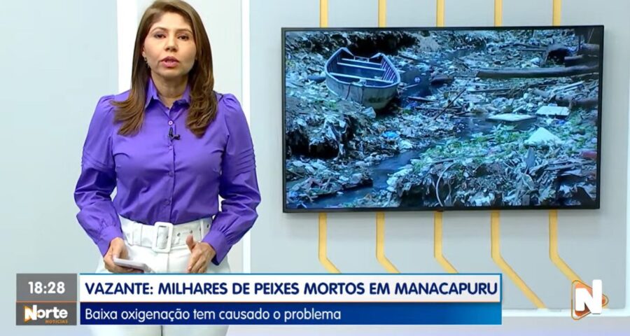 O Norte Notícias é apresentado por Mariana Rocha – Foto: Reprodução/TV Norte Amazonas