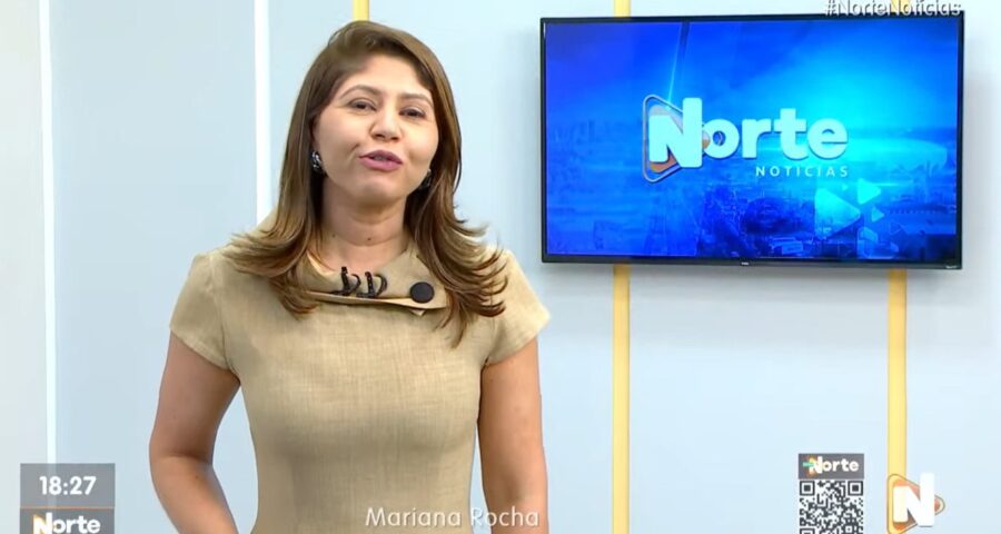 O Norte Notícias é apresentado por Mariana Rocha – Foto: Reprodução/TV Norte Amazonas