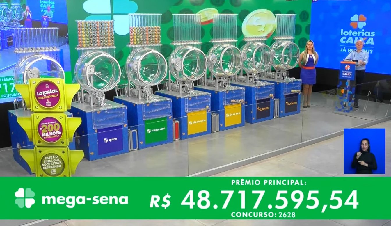 Mega-sena sorteou mais de R$ 44 milhões – Foto: Reprodução/YouTube