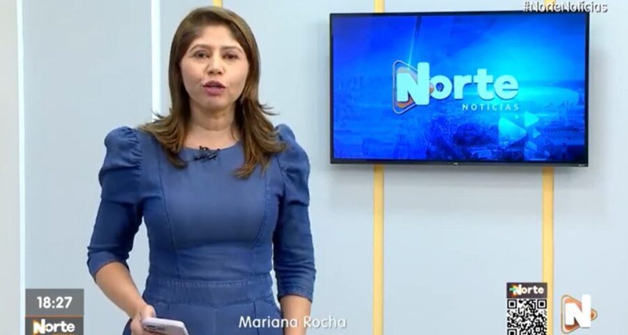 O Norte Notícias é apresentado por Mariana Rocha – Foto: Reprodução/TV Norte Amazonas