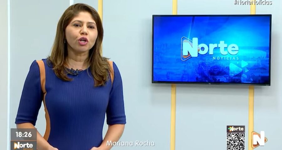 O Norte Notícias é apresentado por Mariana Rocha – Foto: Reprodução/TV Norte Amazonas