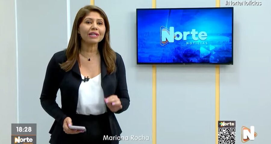 O Norte Notícias é apresentado por Mariana Rocha – Foto: Reprodução/TV Norte Amazonas