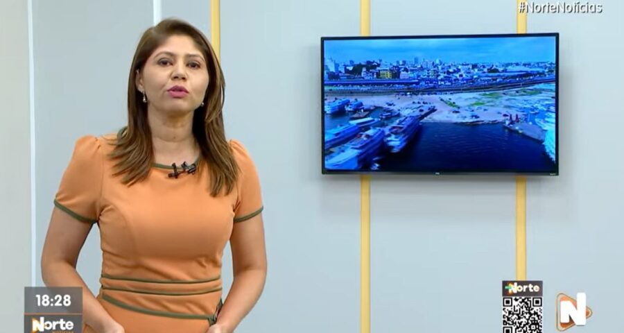 O Norte Notícias é apresentado por Mariana Rocha – Foto: Reprodução/TV Norte Amazonas