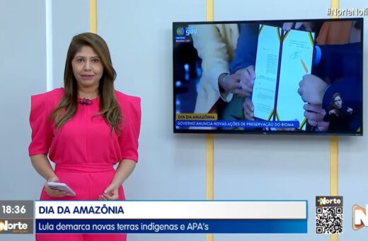 O Norte Notícias é apresentado por Mariana Rocha – Foto: Reprodução/TV Norte Amazonas