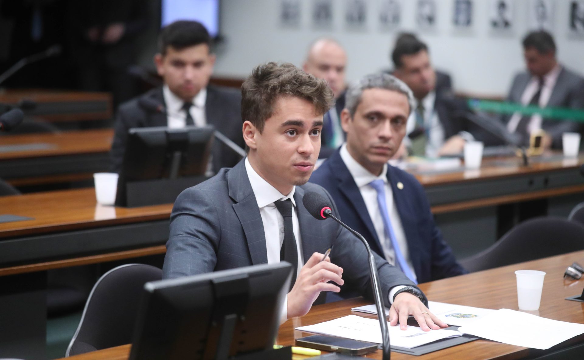 Deputado Nikolas Ferreira (PL - MG) na comissão - Bruno Spada/Câmara dos Deputados