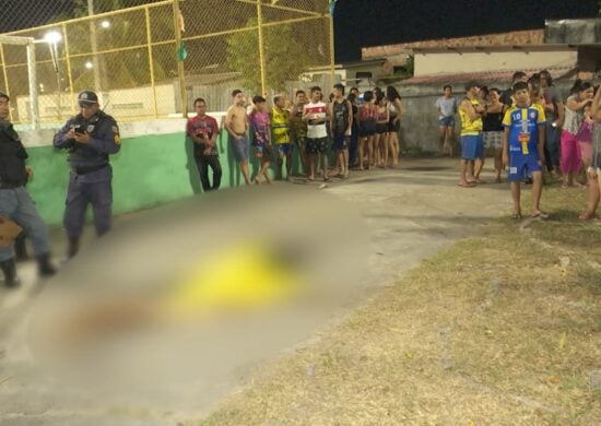 Homem é morto em frente a lanchonete na Zona Centro-Oeste de Manaus – Foto: Reprodução/TV Norte Amazonas