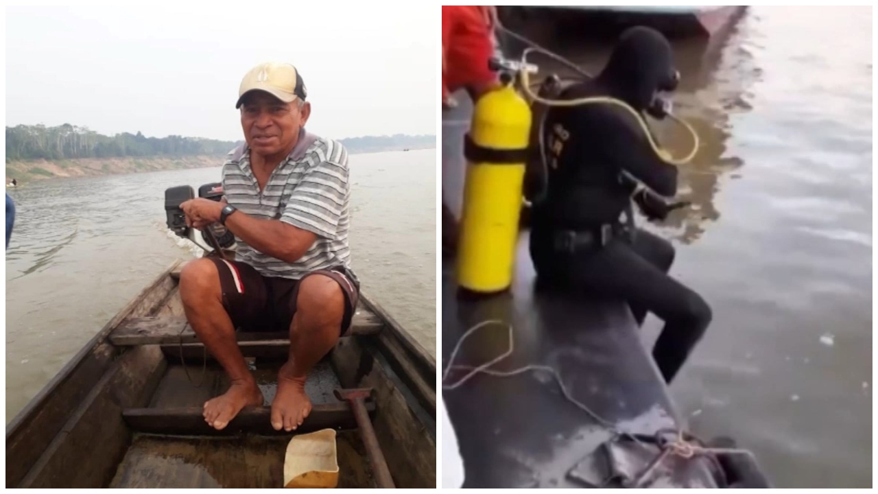 Ossada de pescador desaparecido é encontrada no interior do Amazonas – Foto: Reprodução/TV Norte Amazonas
