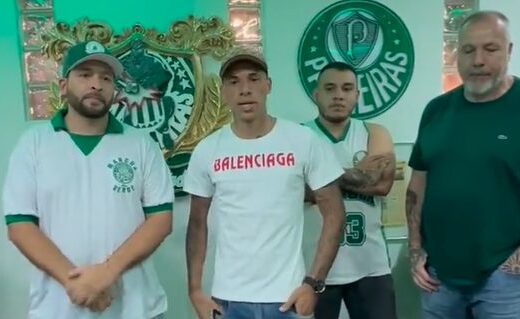 O jogador do Palmeiras, Breno Lopes pede desculpas pela sua atitude em campo - Foto: Reprodução/ X @futebol_info