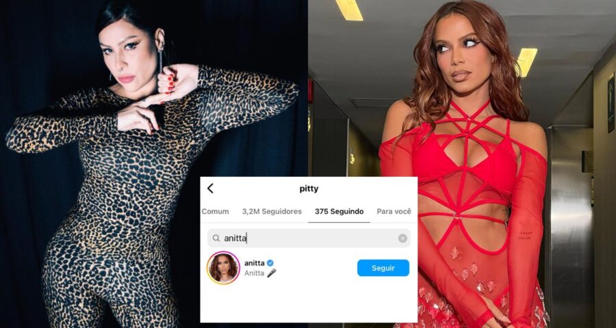 Momento de trégua foi percebido por internautas, na noite desta segunda-feira (4), mas ainda não foi retribuído Reprodução/ Instagram @pitty @anitta