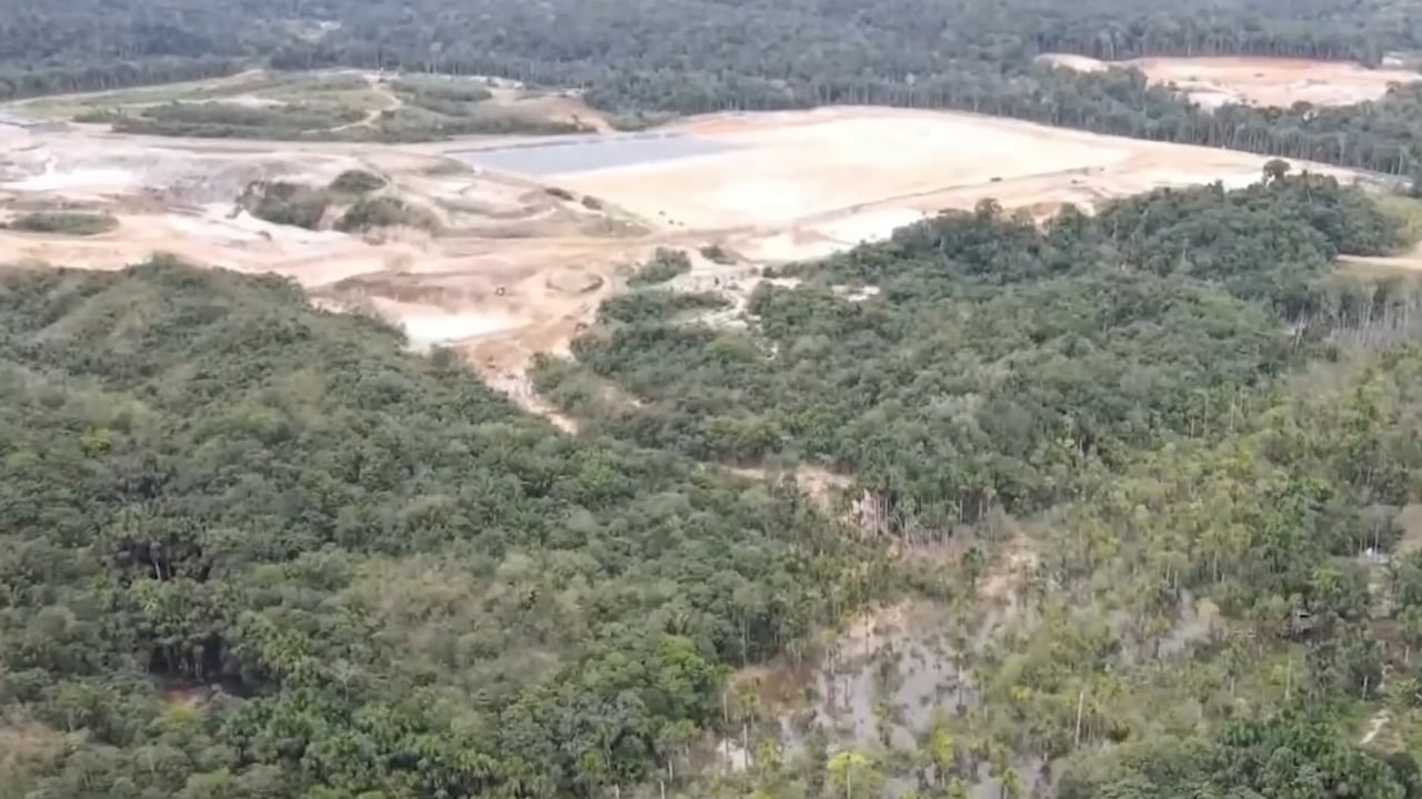 Propaganda de empresa quer vender que aterro sanitário não atinge rio Tarumã – Foto: Reprodução/TV Norte Amazonas