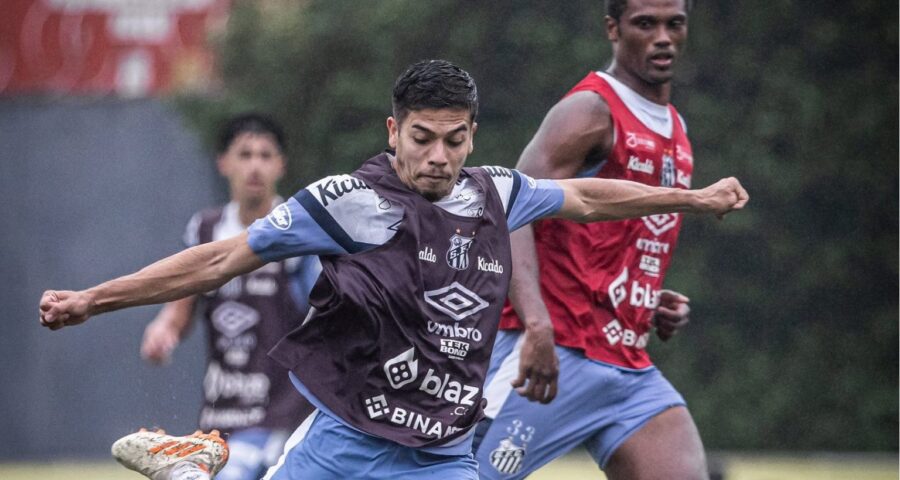 Marcelo Fernandes, técnico interino do Santos, realiza preparação para o duelo contra o Vasco - Foto: Reprodução/ X @SantosFC