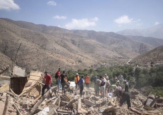 Estragos causados pelo terremoto que afetou a cidade de Isi N'ala, nos arredores de Marrakesh no Marrocos- Foto: Mosaab Elshamy/ associated press/ Estadão Conteúdo