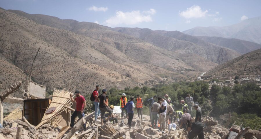 Estragos causados pelo terremoto que afetou a cidade de Isi N'ala, nos arredores de Marrakesh no Marrocos- Foto: Mosaab Elshamy/ associated press/ Estadão Conteúdo