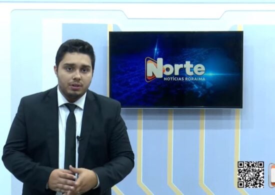 O jornal Norte Notícias é apresentado por Jhonatas Souza – Reprodução/Grupo Norte RR