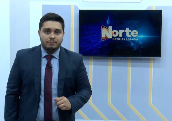 O jornal Norte Notícias é apresentado por Jhonatas Souza – Reprodução/TV Norte Boa Vista