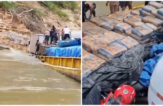 Balsa transportava itens essenciais, materiais de construção e veículos - Foto: Reprodução/Facebook/@barcos_lanchas.amBalsa transportava itens essenciais, materiais de construção e veículos - Foto: Reprodução/Facebook/@barcos_lanchas.am