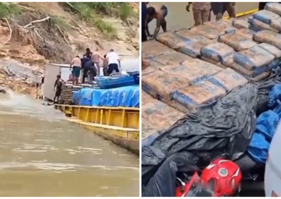 Balsa transportava itens essenciais, materiais de construção e veículos - Foto: Reprodução/Facebook/@barcos_lanchas.amBalsa transportava itens essenciais, materiais de construção e veículos - Foto: Reprodução/Facebook/@barcos_lanchas.am