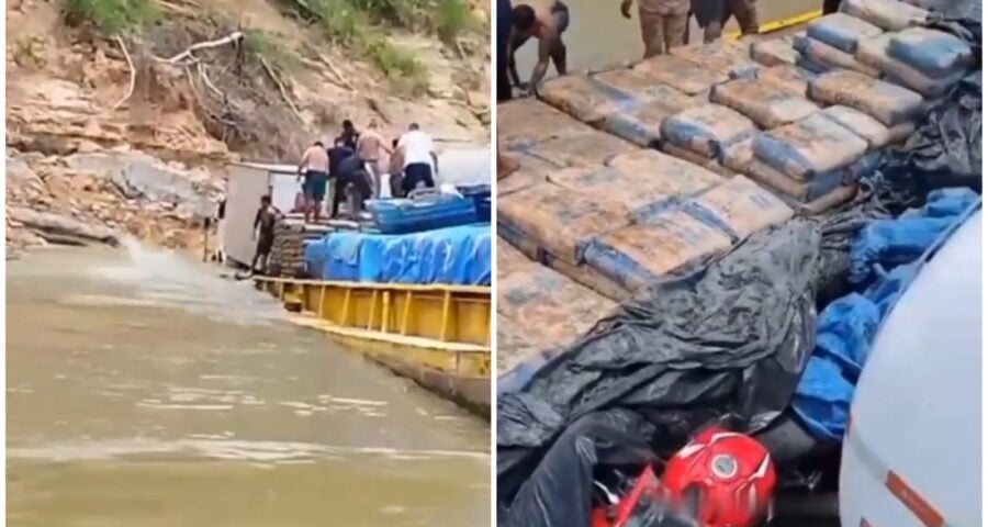 Balsa transportava itens essenciais, materiais de construção e veículos - Foto: Reprodução/Facebook/@barcos_lanchas.amBalsa transportava itens essenciais, materiais de construção e veículos - Foto: Reprodução/Facebook/@barcos_lanchas.am