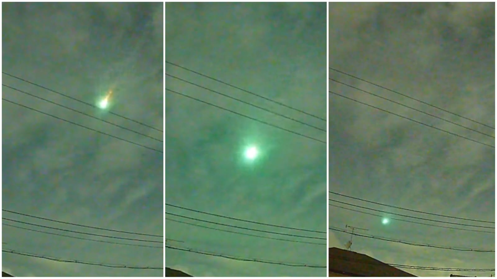 Bola de fogo era um meteoro - Foto: Reprodução/Twitter/@dfuji1
