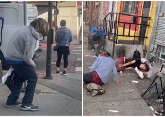 'Drogas Zumbi' vêm se alastrando nos EUA - Foto: Reprodução/Twitter/ @CitizenFreePres e @cctvidiots