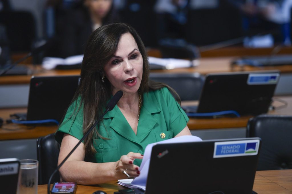 Em pronunciamento, senadora Professora Dorinha (União-TO) - Foto: Edilson Rodrigues/Agência Senado