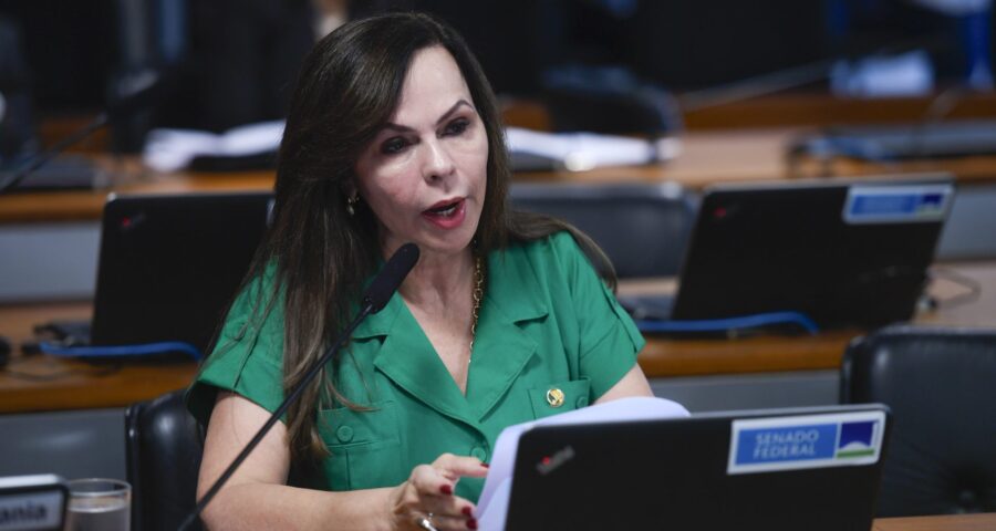 Em pronunciamento, senadora Professora Dorinha (União-TO) - Foto: Edilson Rodrigues/Agência Senado