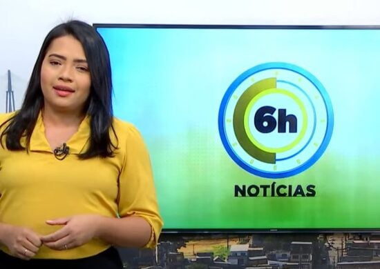 Jornal 6h Notícias foi apresentado por Luana Lima – Foto: Reprodução/TV Norte Amazonas