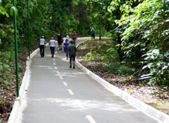 Parte da pista do Parque Cesamar. - Foto: Reprodução