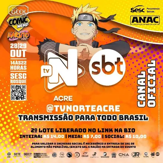 CN23 Sesc Geek Especial Naruto 2023 - Projeto Otaku