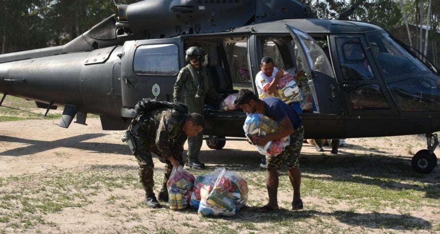 Neste primeiro momento, os alimentos foram entregues a 170 famílias residentes - Foto: Divulgação/CMA