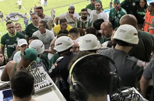 Jornalistas argentinos são acusados de racismo no estádio Allianz Parque, no jogo entre Palmeiras e Boca Juniors - Foto: Reprodução/ X @f_delaurentiis