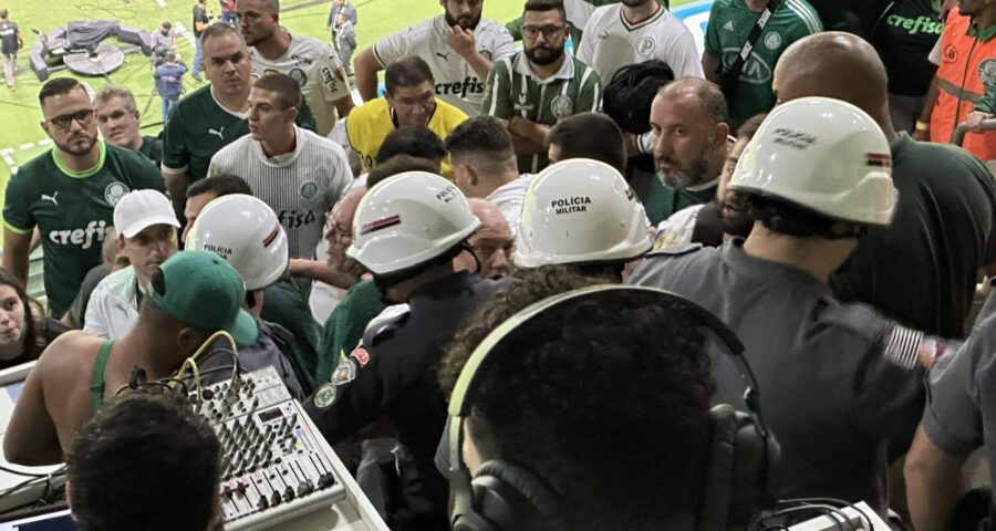 Jornalistas argentinos são acusados de racismo no estádio Allianz Parque, no jogo entre Palmeiras e Boca Juniors - Foto: Reprodução/ X @f_delaurentiis