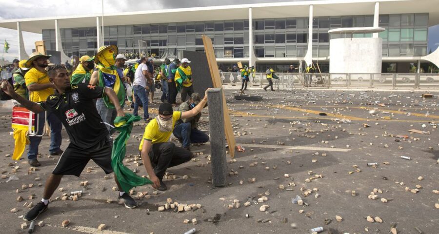 O réu Geraldo Filipe da Silva acusado de participar dos atos de 8 de janeiro, teve o pedido de liberdade provisória atendido pelo ministro Alexandre de Moraes -Foto: Joedson Alves/Agencia Brasil