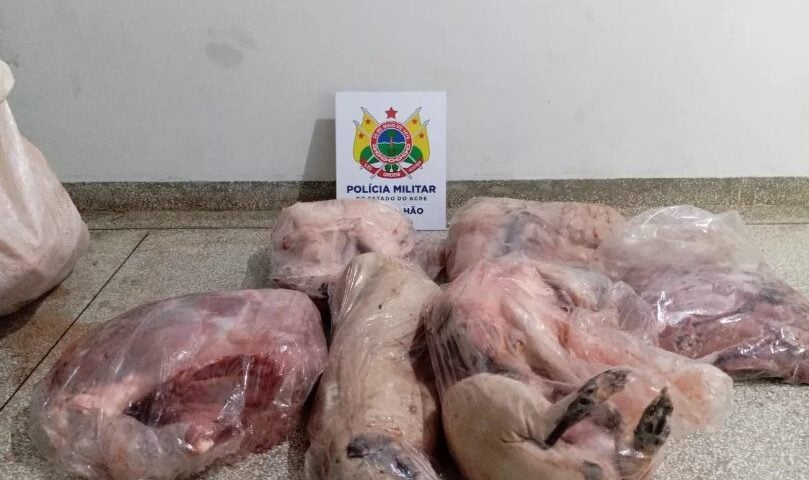 Homem é preso com 50 kg de carne de animais silvestres no interior do AC