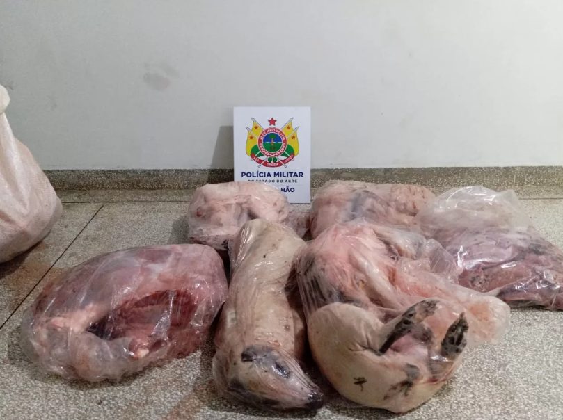 Homem é preso com 50 kg de carne de animais silvestres no interior do AC