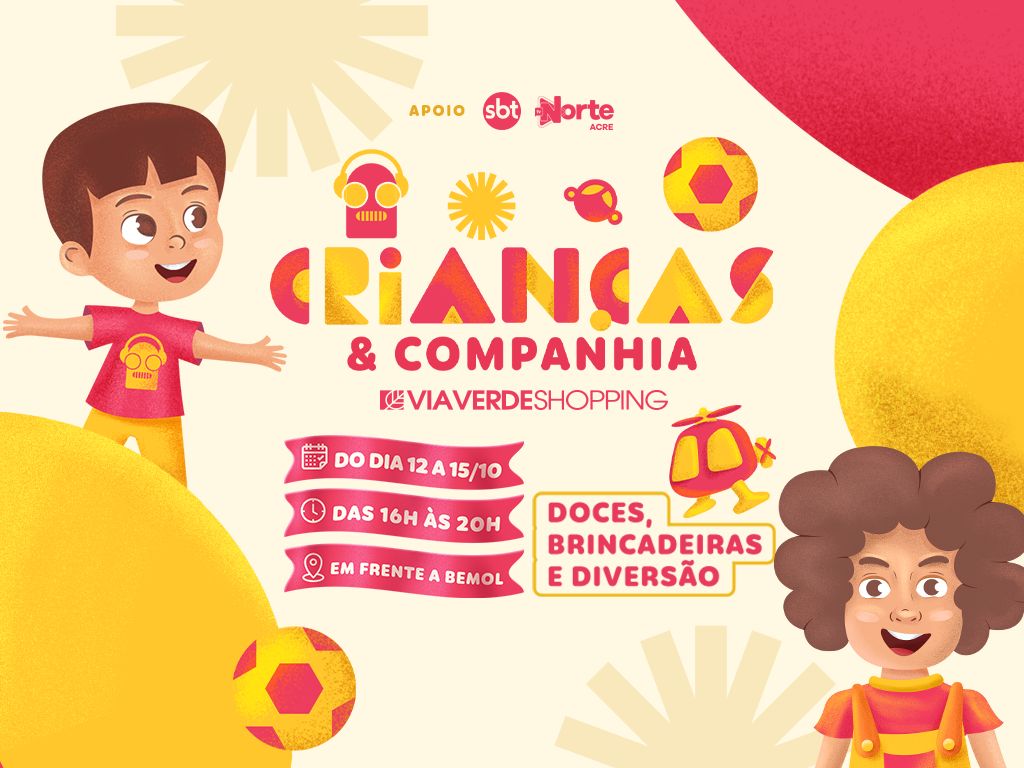 Crianças & Cia: Via Verde Shopping celebra o Dia das Crianças em estilo SBT