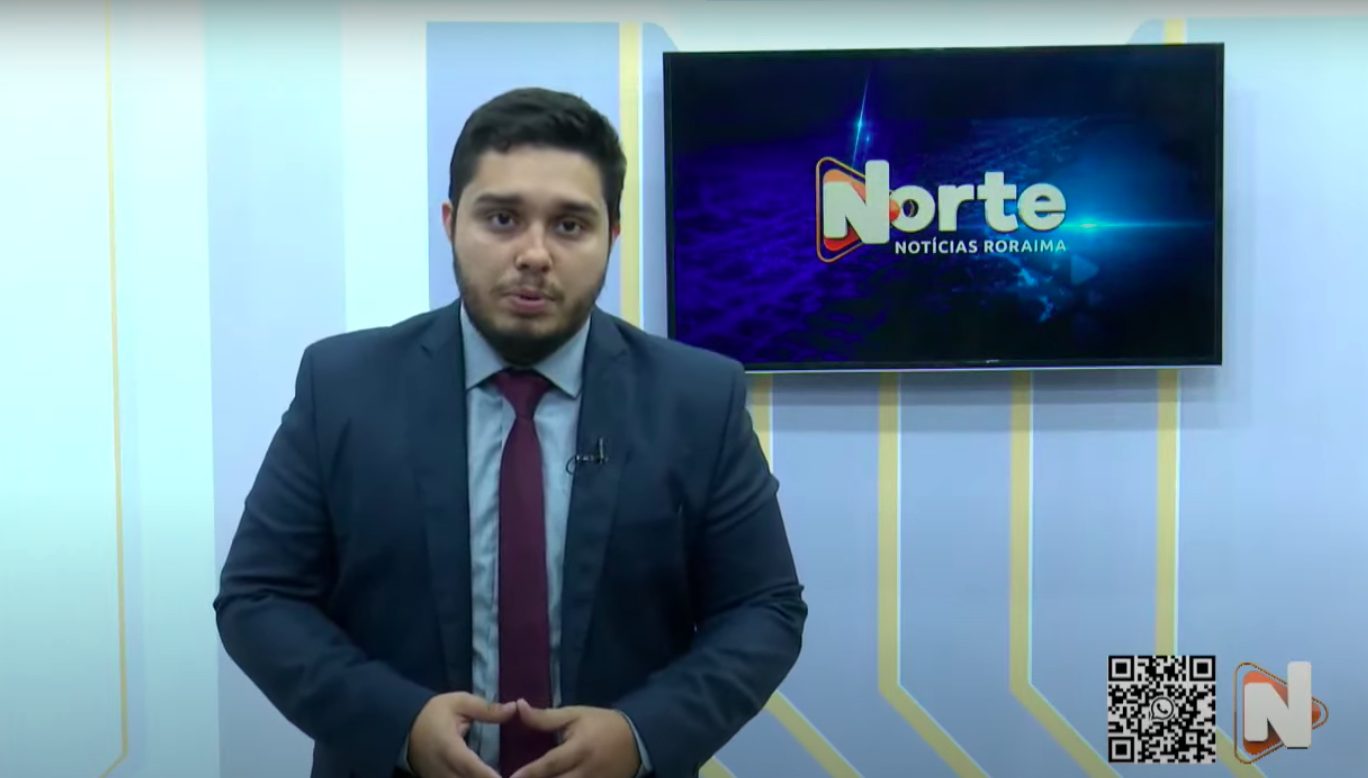 O jornal Norte Notícias desta terça-feira, 10, foi apresentado pelo Jhonatas Souza – Reprodução/TV Norte Boa Vista