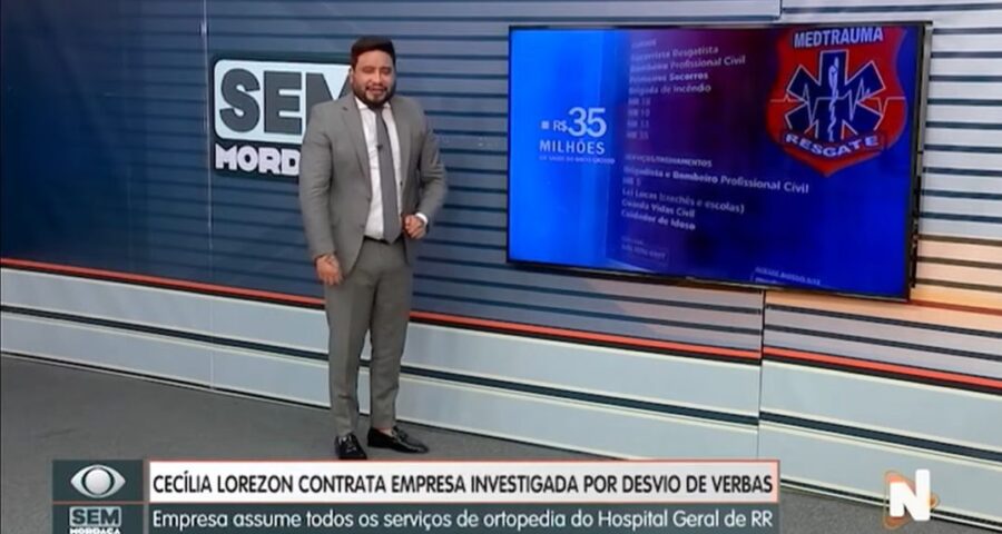 O programa Sem Mordaça é apresentado por Alex Braga – Foto: Reprodução/Grupo Norte RR