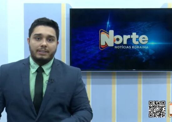 O jornal Norte Notícias é apresentado pelo Jhonatas Souza – Reprodução/TV Norte Boa Vista