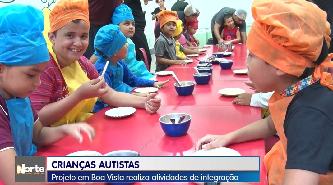 projeto realiza integração com crianças autistas em Boa Vista