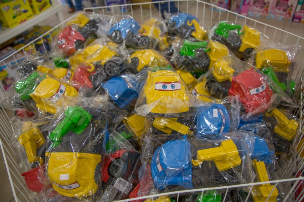 Procon Brinquedos expostos para venda para crianças - Foto: Procon Assembleia Procon/Divulgação 