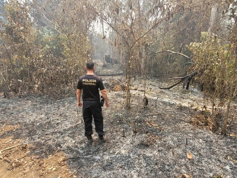 Dois homens são presos em flagrante por queimada ilegal em Manaus