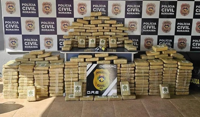 Drogas apreendidas pela Polícia Civil de Roraima